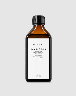 Nestemäinen omega 3-6-9 -öljy vastustuskyvylle Nutridome Immuno 250 ml - 1