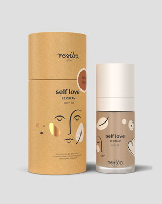 Luonnollinen ja orgaaninen Self Love BB-voide kasvoille sävyssä Sunny Beige 30 ml Resibo - 2