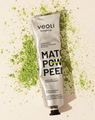 Entsymaattinen kuorinta AHA 10%, PHA 10%, BHA Matcha power peel Veoli Botanica - 2