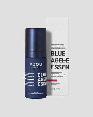 Blue ageless essence anti-aging seerumi kuparipeptidillä ja peptidikomplekseilla Veoli Botanica - 4