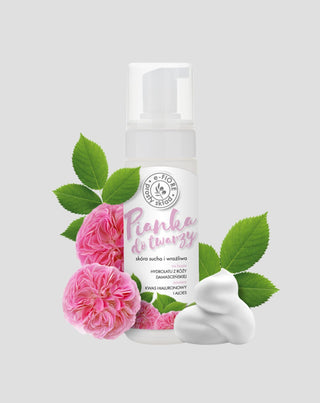 Nuoristava kasvojen puhdistusvaahto, jossa on E-Fiore Damask Rosea - 1
