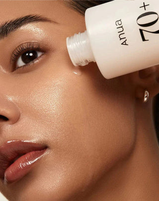 ANUA:n valaiseva Rice 70 Glow Milky Toner -maitovoiteen koostumus. - 2