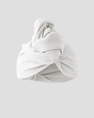 Valkoinen hiusturbaani vähentää kuivumisaikaa kaikille hiustyypeille Hair Wrap Glov - 1