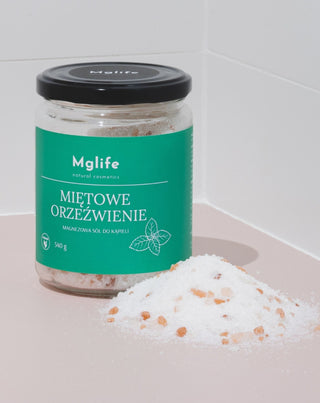 Magnesium kylpy suola Epsom suolaa ja eteerinen öljy Minttu virkistys Mglife - 2
