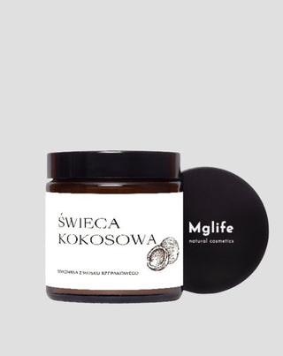 Vegaaninen rypsiöljykynttilä puuvillakankaalla kookoksen tuoksu 120 ml MgLife - 4