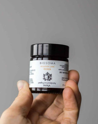 Entsymaattinen kuorinta - Papaija naamio kaikille ihotyypeille RAW Biosoma linja - 2