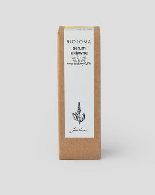 Kasvoseerumi, jossa on 15% C-vitamiinia ja E-vitamiinia hyperpigmentaation vaalentamiseksi Biosoma - 3