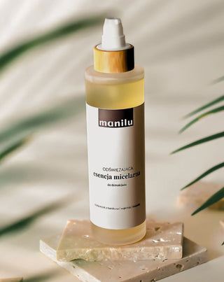 Virkistävä, ärsytystä rauhoittava, D-panthenolia sisältävä Micellar-meikinpoistouute Manilu - 2