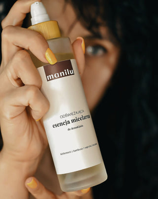 Virkistävä, ärsytystä rauhoittava, D-panthenolia sisältävä Micellar-meikinpoistouute Manilu - 3