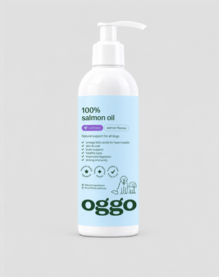 Lohiöljy koiralle Omega-3 EPA ja DHA sydämelle, aivoille ja vastustuskyvylle Oggo 250 ml - 1
