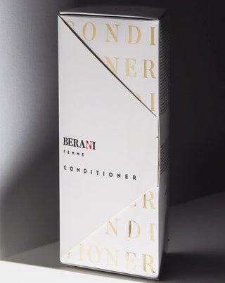 Berani Femme luonnollinen hiustenhoitoaine naisille kosteuttaa ja helpottaa kampaamista. - 4