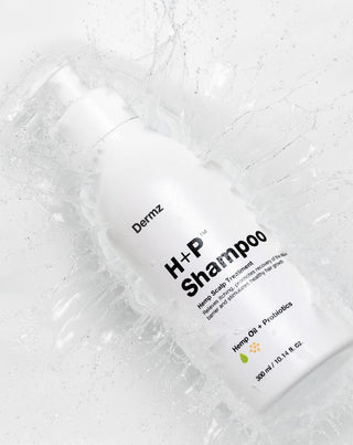 Hamppushampoo probiooteilla, joka torjuu päänahan kutinaa ja hilseilyä H+P Dermz_2 - 2