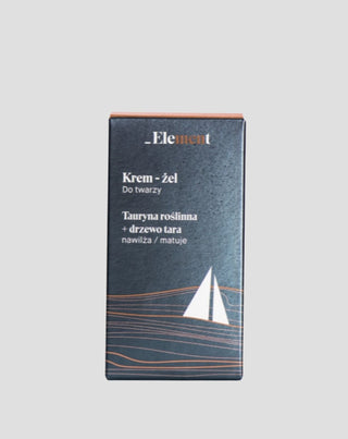 Kasvogeeli-tuote, jossa on tammen sammalen, hedelmien ja jasminin tuoksu Element Men_2 - 2