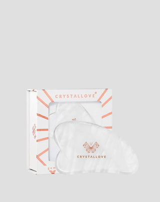 Kasvomasageerauslevy gua sha vuorikristallista, jolla on puhdistavia ominaisuuksia Crystallove - 1