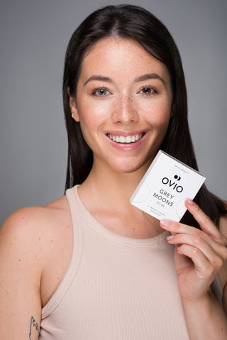 Grey moons nro 1 tuhkanväriset kuukausittaiset piilolinssit grey moons nro. 1 Ovio - 2