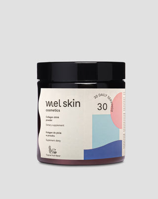 Kalakollageeni 5000 mg juomajauhe kauniiseen ihoon, hiuksiin, kynsiin ja terveisiin niveliin glukosamiinin ja C-vitamiinin kanssa Mel Skin - 1