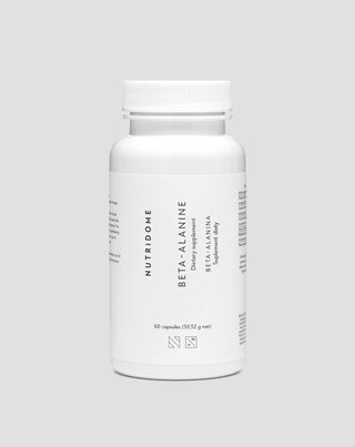 Beeta-alaniini 700 mg suorituskykyyn ja lihasväsymyksen vähentämiseen Nutridome, 60 kapselia - 1