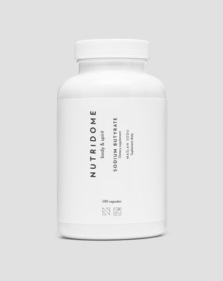 Natriumbutyraatti 620 mg/vrk suolisto-, tulehdus- ja bakteeriflooran häiriöihin Nutridome 180 kpl - 1