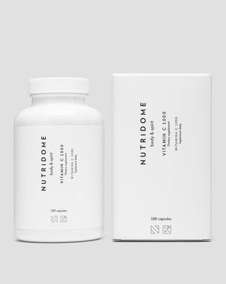 C-vitamiini 1000 immuniteettiin ja kollageenisynteesiin Nutridome 180 kapselia - 3