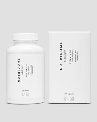 Nutridome B12-vitamiini immuniteettiin, väsymykseen ja hermoston toimintaan 180 kapselia - 3