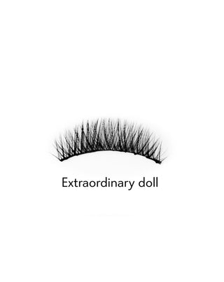 Tekoripset 2d nauhalla toistuvaan käyttöön luonnollinen vaikutus Extraordinary Doll Bamm!Lashes -ripset - 2
