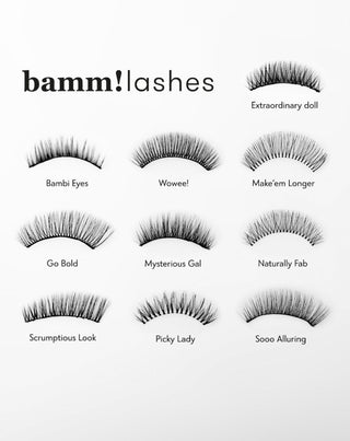 Keinotekoiset 2d ripset nauhalla useampaan käyttöön Sooo Alluring Bamm!Lashes -ripset - 6