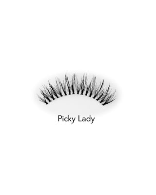 Keinotekoiset 2d ripset monikäyttöiset kevyet ja pehmeät Picky Lady Bamm!Lashes -ripset - 2