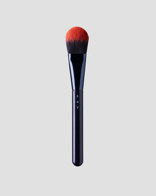 Puna- tai bronzer-sivellin pyöristetyllä kärjellä nro 9 Say Makeup -meikkisivellin. - 1