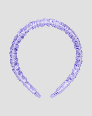 Silkki hiuspanta 100% luonnon silkkiä lila Twisty Twisty - 1