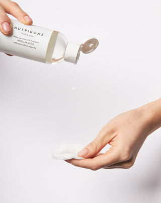 Magnolian kantasoluja sisältävä mikrosoluinen meikinpoistoaine Nutridome - 2