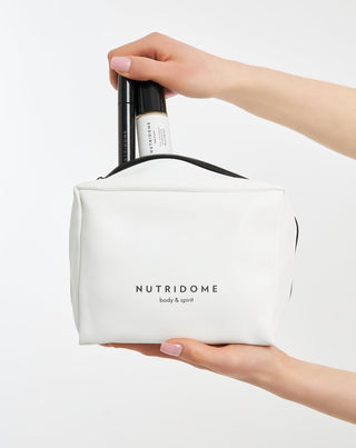 Nutridomen tilava turhamaisuuslaukku ekologisesta nahasta - 2