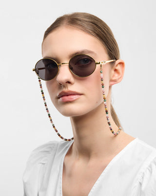 Kullatut silmälasiketjut akaattia, maifaania, jaspista ja aventuriinia Mys_2 - 3