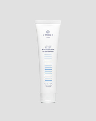 Kuorinta kasvoille akneiholle, sisältää niasiiniamidia, panthenolia, BHA:ta ja mikrorakeita Anti-Acne Orphica - 1