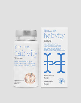 Hiustenlähtö ja hiusten kasvu tabletit naisille Hairvity Halier 60 kapselia - 5