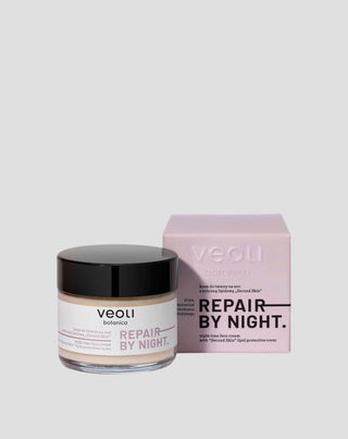 Kasvovoide lipidisuojalla Second skin Repair by night Veoli Botanica - 1