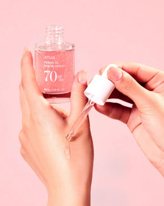 Kirkastava ja tasoittava seerumi persikalla ja niasiiniamidilla Persikka 70% niasiiniamidi seerumi ANUA - 2