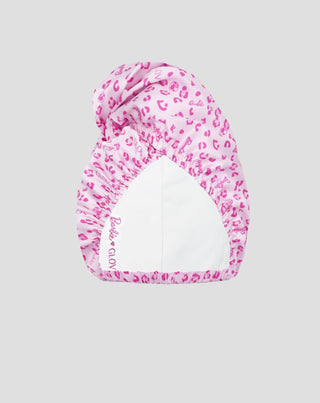 Barbie kaksipuolinen hiukset Wrap Sport&Satin vaaleanpunainen pantteri Glov hiukset turbaani - 1