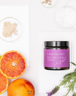 Laventeli vartalovaahto ärtyneelle ja kuivalle iholle laventeliöljyllä Mglife - 4