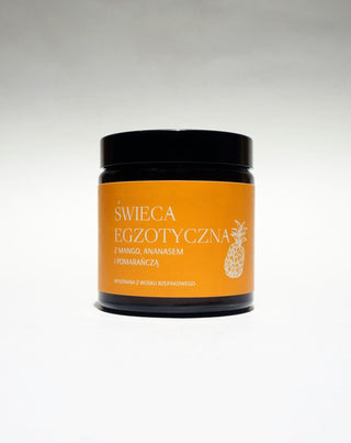 Eksoottinen rypsi käsintehty kynttilä mangon, ananaksen ja appelsiinin tuoksulla Mglife - 3