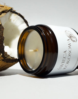 Vegaaninen rypsiöljykynttilä puuvillakankaalla kookoksen tuoksu 120 ml MgLife - 2