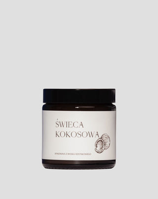 Vegaaninen rypsiöljykynttilä puuvillakankaalla kookoksen tuoksu 120 ml MgLife - 1