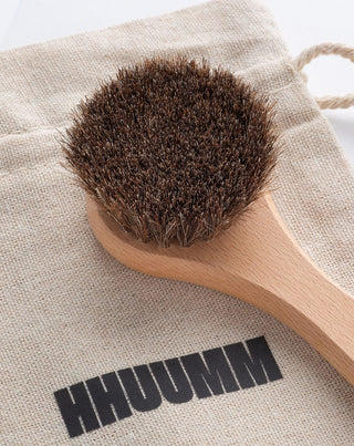 Pyöreä hieronta- ja kasvojenpuhdistusharja nro 15, jossa on hevosenhiuksia HHUUMM - 3