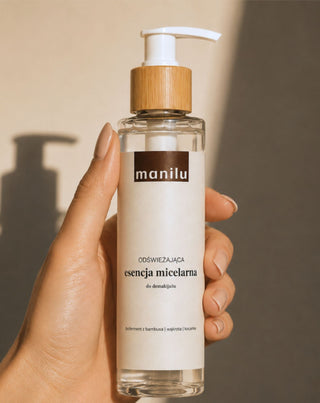 Virkistävä, ärsytystä rauhoittava, D-panthenolia sisältävä Micellar-meikinpoistouute Manilu - 3