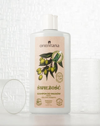 Orientana Ayurvedic Anti-hilse hiusshampoo Hunajaa ja vihreää teetä sisältävä hiusshampoo - 3