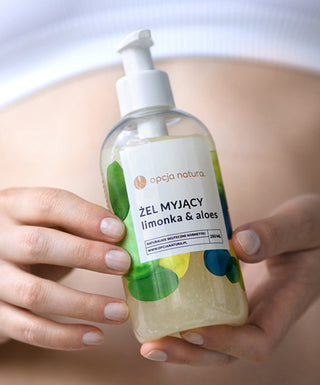 Vartalon ja kasvojen pesugeeli Lime & Aloe 100% luonnollinen Option Natura - 2