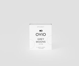 Harmaat platinan väriset piilolinssit grey moons no.2 Ovio kuukausittaiset piilolinssit - 1