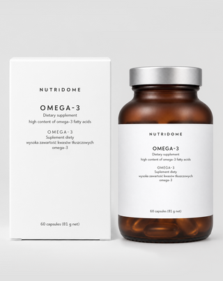 Omega-3 vastustuskyvylle sekä aivojen, sydämen ja näön normaalille toiminnalle 1100 mg/päivä Nutridome 60 kpl - 3