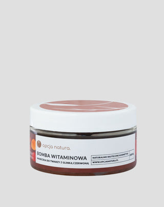 Kasvonaamio Vitamiinipommi kasvoille ja vartalolle punaisella savella 100% luonnollinen Opcja Natura - 1