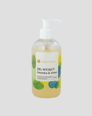 Vartalon ja kasvojen pesugeeli Lime & Aloe 100% luonnollinen Opcja Natura - 1