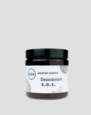Kreemideodorant SOS aloella ja sinkillä - Greippi ja rosmariini säätelevät talineritystä La-Le - 1